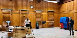 Streaming-Equipment für einen Sportkurs