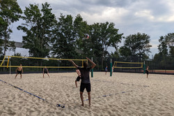 Beachvolleyballturnier auf den Außensportanlagen des Hochschulsports